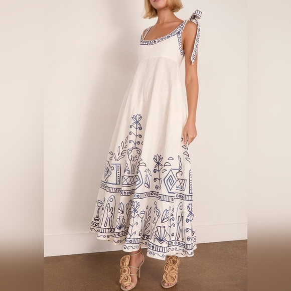 Alemais Leela Ballet Sundress in Cream - Picture 2 of 13